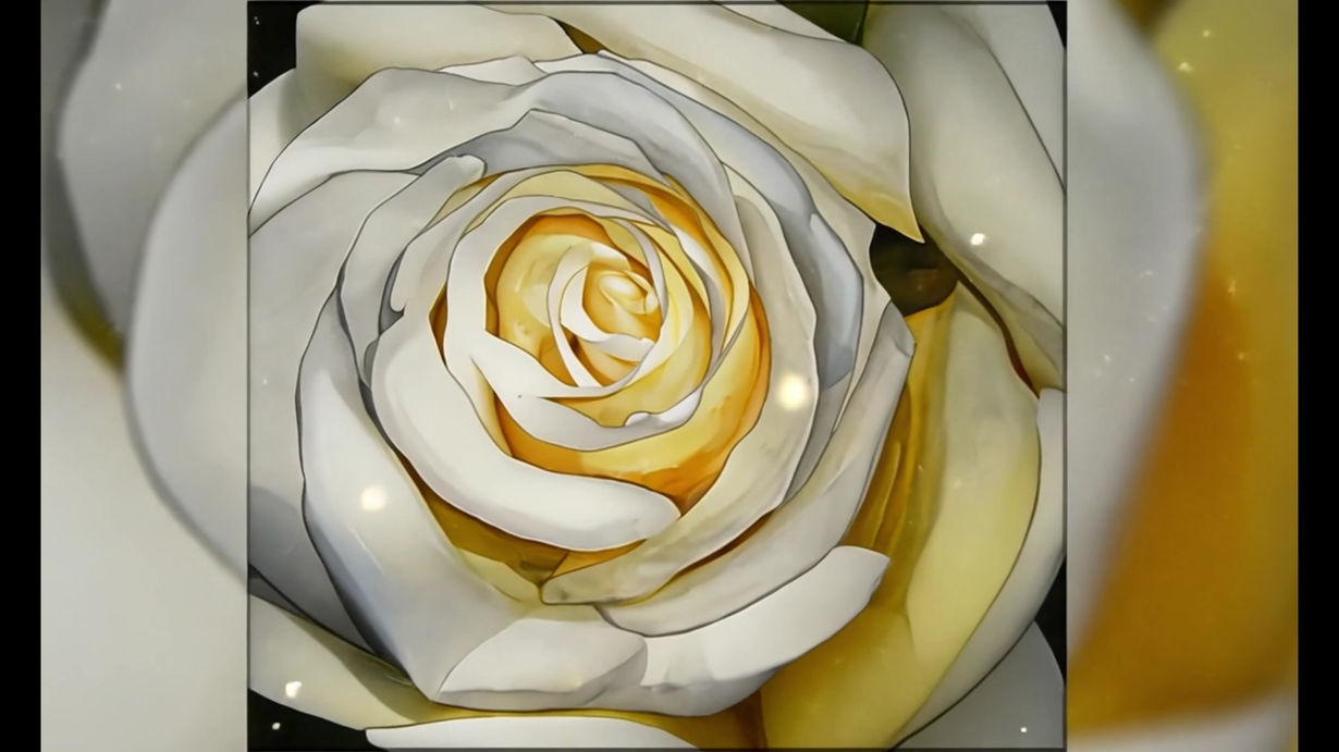 White and Yellow Rose 4K NFT